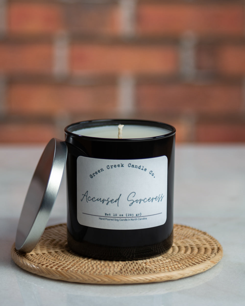 10 oz Amber Tumbler with Accursed Sorceress fragrance