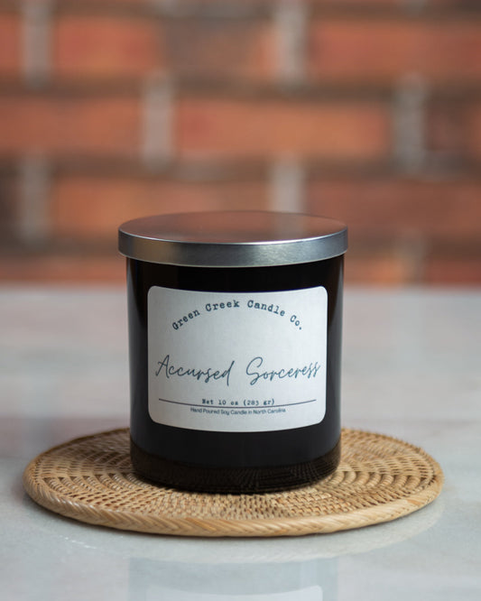 10 oz Black Tumbler with Accursed Sorceress fragrance