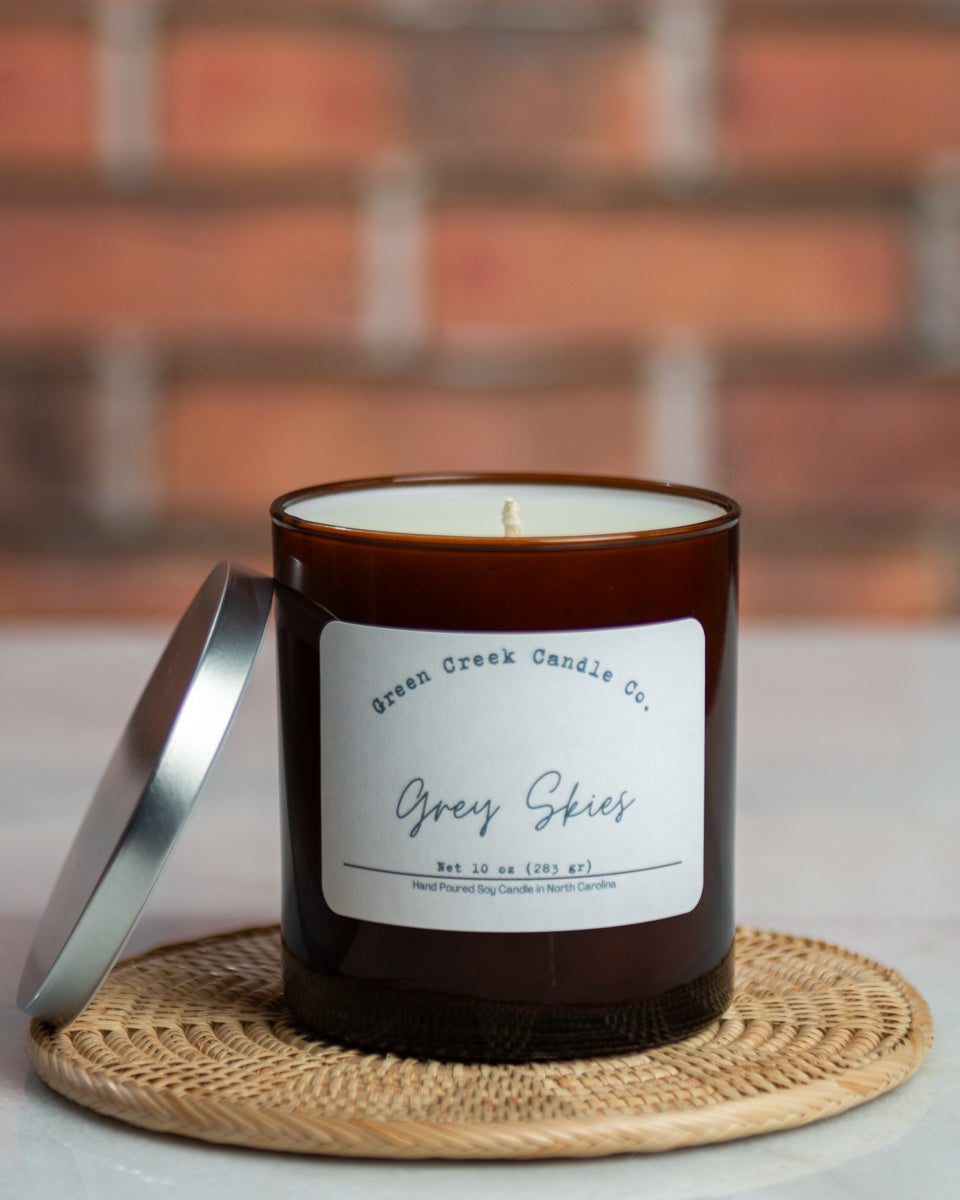 6 oz Tin with Grey Skies fragrance