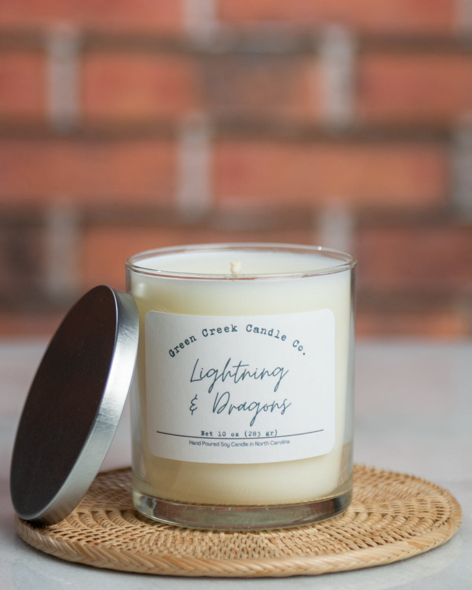6 oz Tin with Lightning & Dragons fragrance