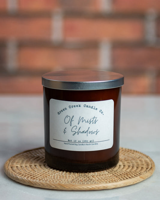 10 oz Black Tumbler with Of Mists & Shadows fragrance