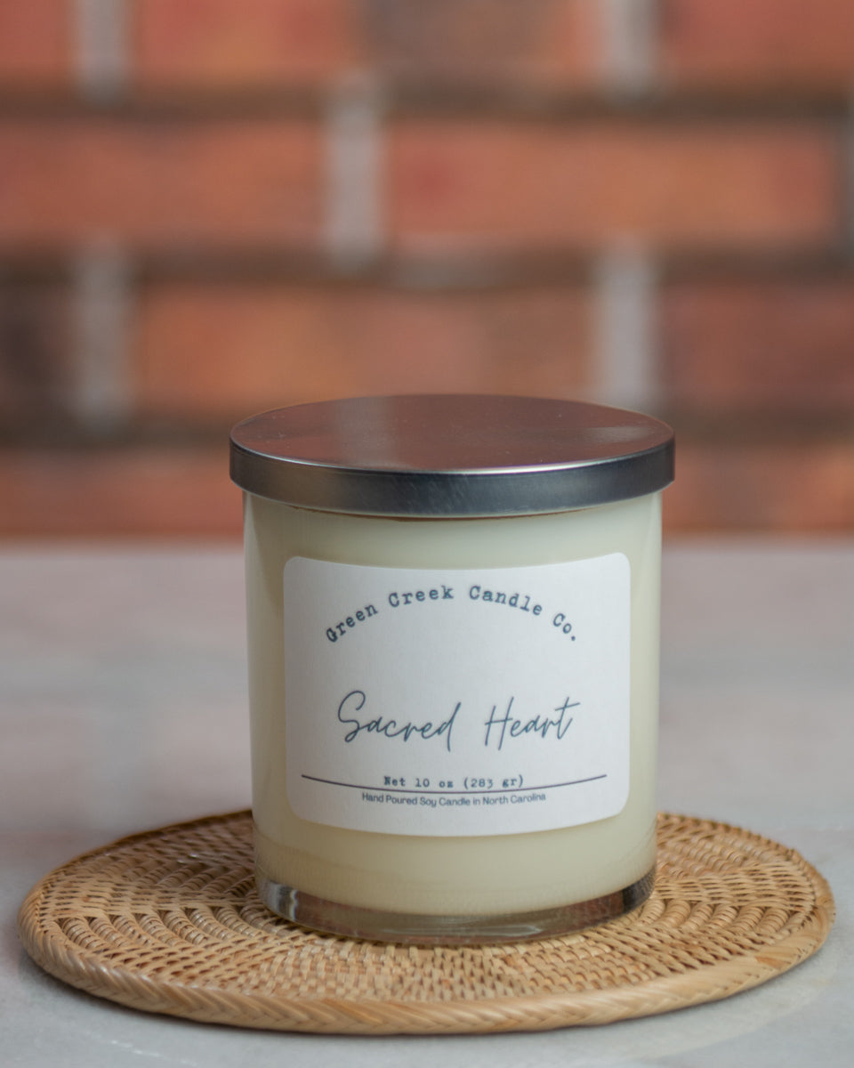 6 oz Tin with Sacred Heart fragrance
