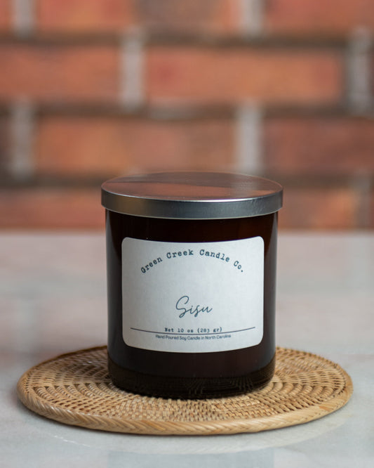 10 oz Amber Tumbler with Sisu fragrance