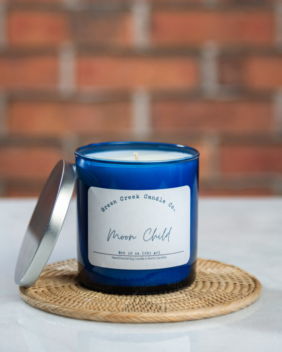 10 oz Clear Tumbler with Moon Child fragrance