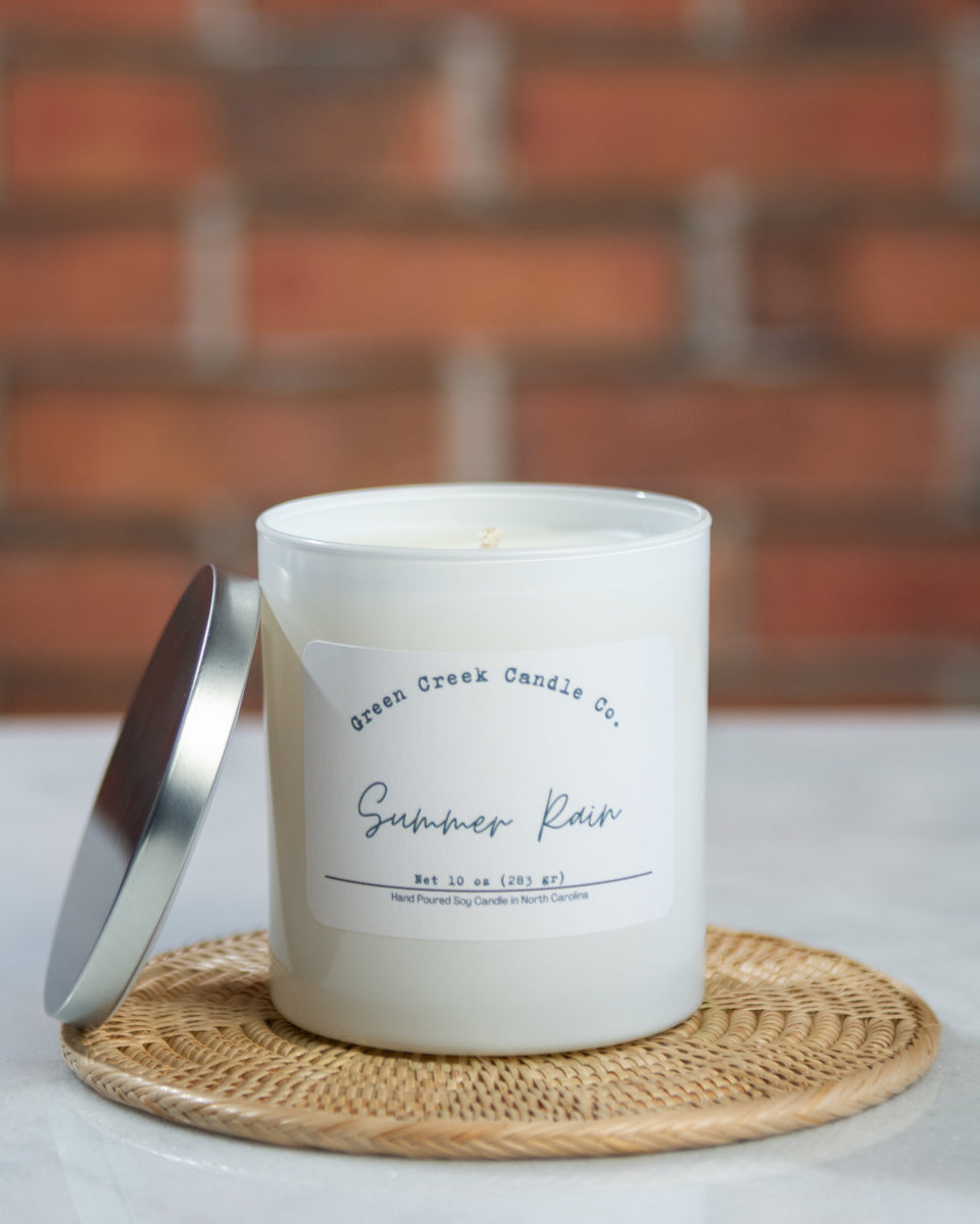 10 oz Clear Tumbler with Summer Rain fragrance
