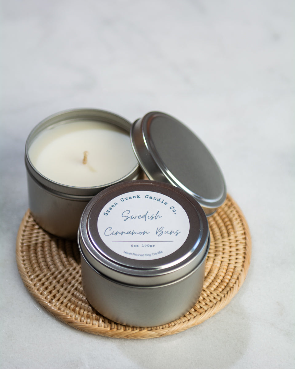10 oz Amber Tumbler with Swedish Cinnamon Buns fragrance