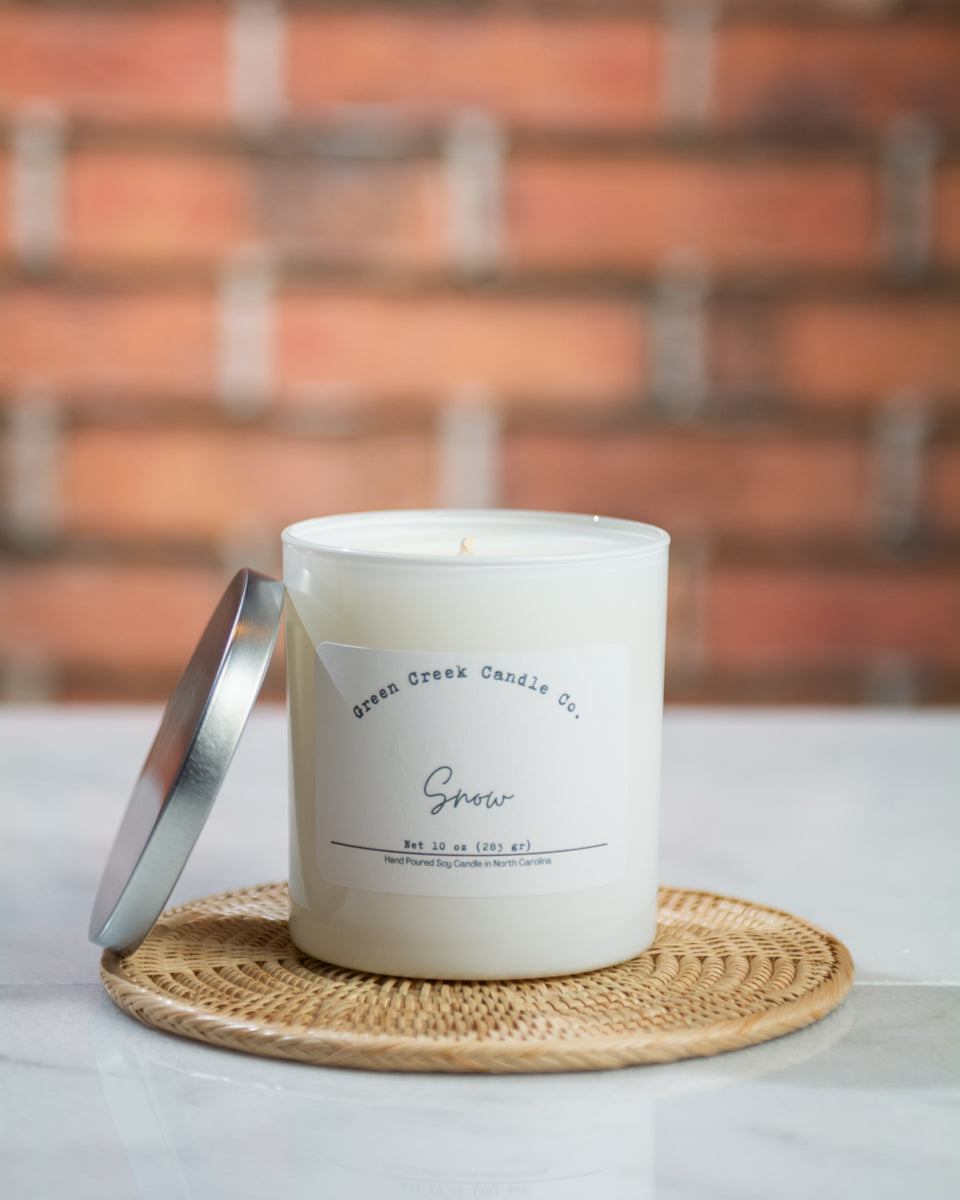 10 oz Clear Tumbler with Snow fragrance