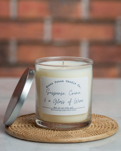 2.75 oz Wax Melts with Suspense, Crime, & a Glass of Wine fragrance