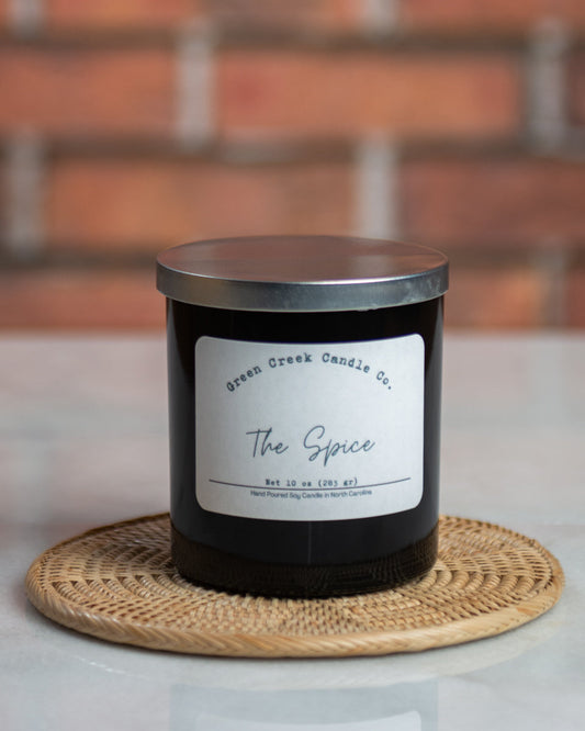 10 oz Black Tumbler with The Spice fragrance