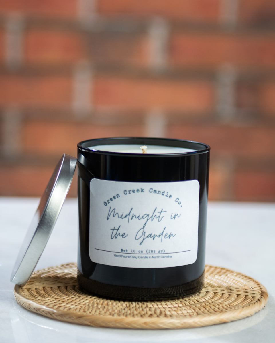 10 oz Amber Tumbler with Midnight in the Garden fragrance