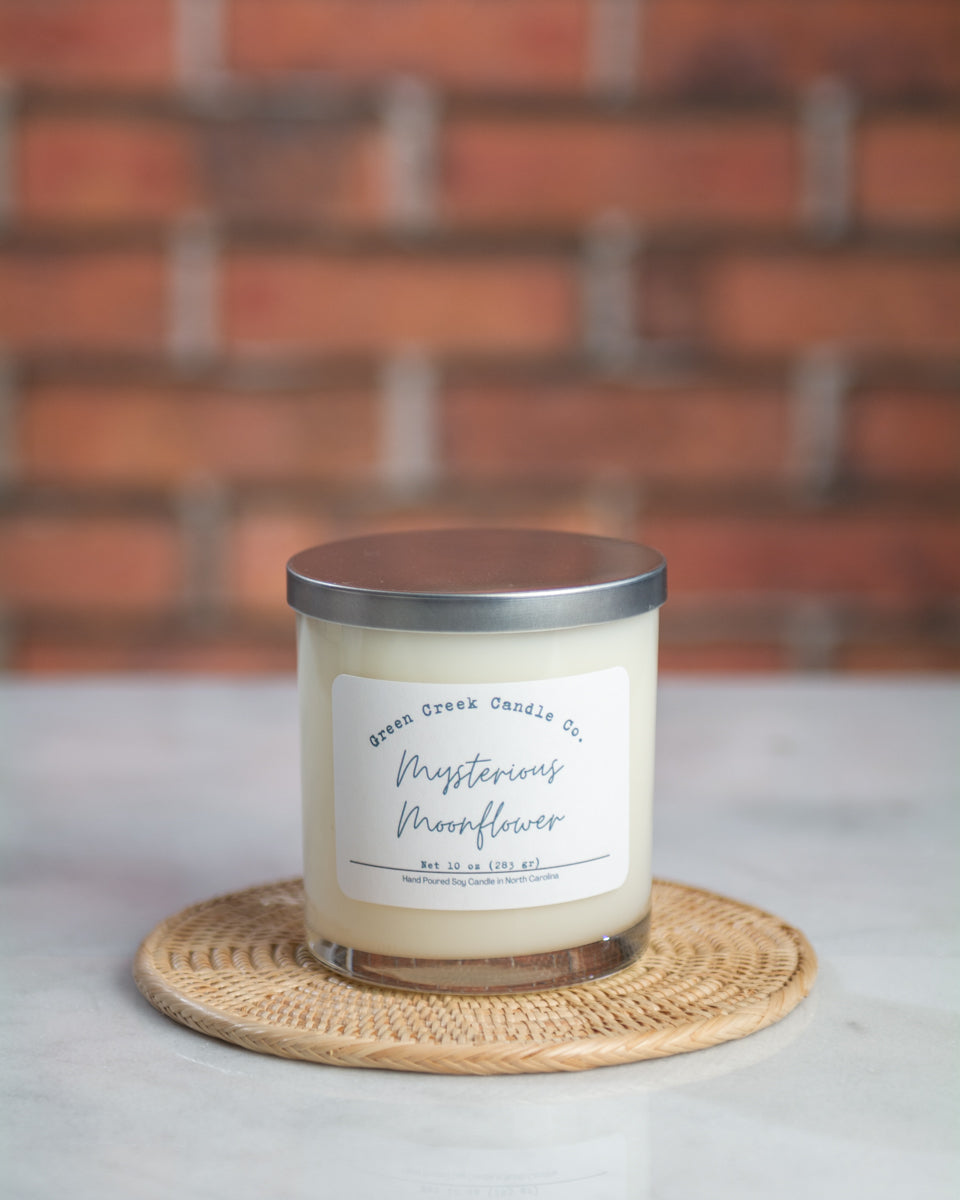 6 oz Tin with Mysterious Moonflower fragrance